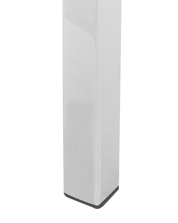 Konsollbord hvit sølv hedret glass stål marmoreffekt 100 x 33 cm glam stue soverom gang