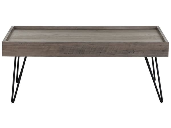 Sofabord Grått Tre 100 x 60 cm Rektangulært Moderne