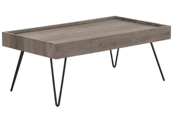 Sofabord Grått Tre 100 x 60 cm Rektangulært Moderne