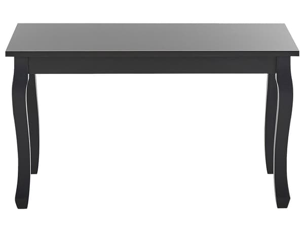 Sofabord Salongbord Svart Furu Ben 80 x 40 cm Bordplate Rektangulært