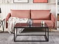 Miniatyrbilde 2 av 7: Sofabord Svart Metall 100 x 60 cm Marmoreffekt Glamorøs stil Moderne Innredning Stue
