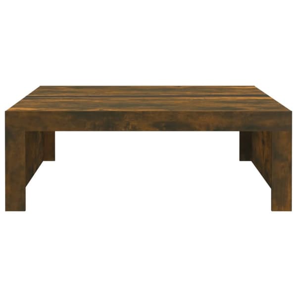 vidaXL sofabord 100x100x35 cm konstrueret træ røget egetræsfarve
