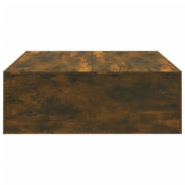 vidaXL sofabord 100x100x35 cm konstrueret træ røget egetræsfarve
