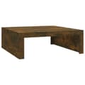 Miniatyrbillede 1 af 8: vidaXL sofabord 100x100x35 cm konstrueret træ røget egetræsfarve