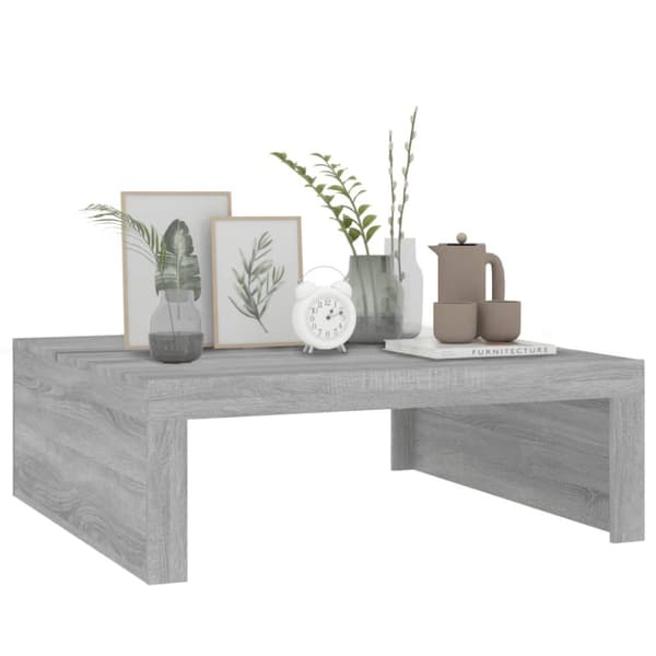 vidaXL sofabord 100x100x35 cm konstrueret træ grå sonoma-eg