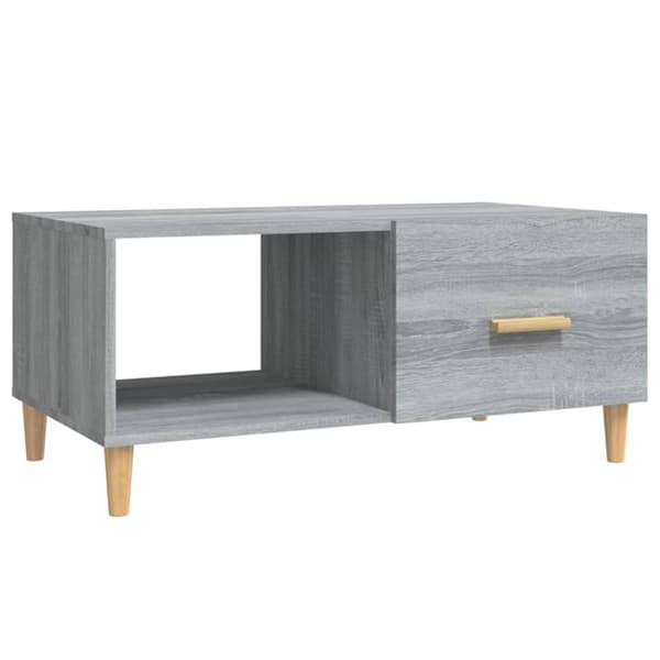 vidaXL Sohvapöytä harmaa Sonoma 89,5x50x40 cm tekninen puu