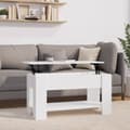 Miniatyrbillede 3 af 10: vidaXL sofabord 101x49x52 cm konstrueret træ hvid