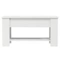 Miniatyrbillede 5 af 10: vidaXL sofabord 101x49x52 cm konstrueret træ hvid