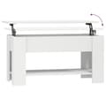 Miniatyrbillede 7 af 10: vidaXL sofabord 101x49x52 cm konstrueret træ hvid