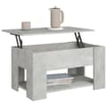 Miniatyrbillede 5 af 9: vidaXL sofabord 79x49x41 cm konstrueret træ betongrå