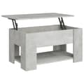 Miniatyrbillede 2 af 9: vidaXL sofabord 79x49x41 cm konstrueret træ betongrå