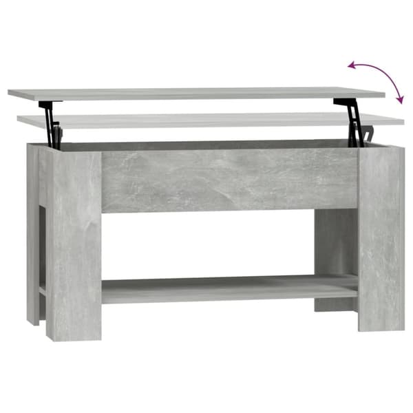 vidaXL sofabord 101x49x52 cm konstrueret træ betongrå