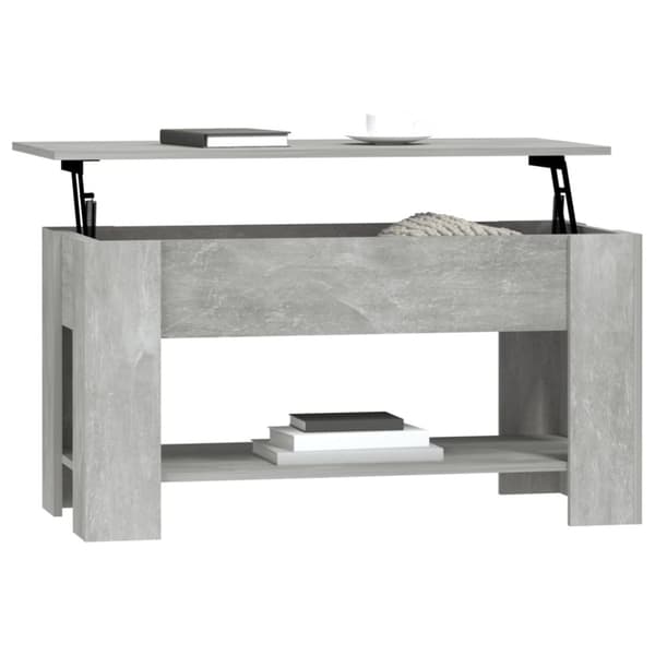 vidaXL Sohvapöytä betoninharmaa 101x49x52 cm tekninen puu