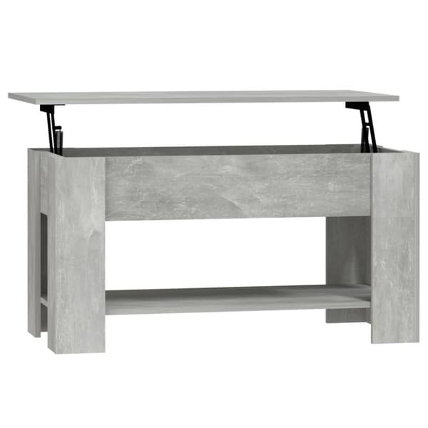 vidaXL Sohvapöytä betoninharmaa 101x49x52 cm tekninen puu