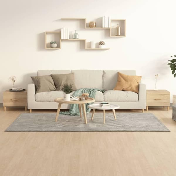 vidaXL sofaborde 2 stk. 50x50x40 cm konstrueret træ sonoma-eg