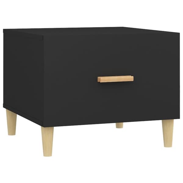 vidaXL sofaborde 2 stk. 50x50x40 cm konstrueret træ sort