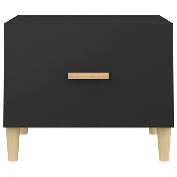 vidaXL sofaborde 2 stk. 50x50x40 cm konstrueret træ sort