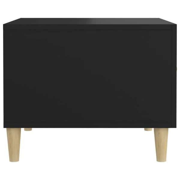 vidaXL sofaborde 2 stk. 50x50x40 cm konstrueret træ sort