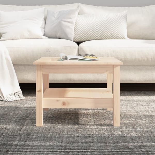 vidaXL sofabord 55x55x40 cm massivt fyrretræ
