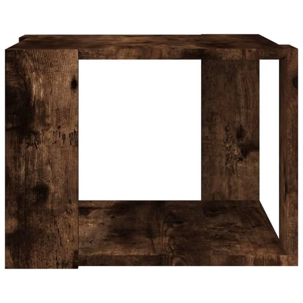 vidaXL sofabord 40x40x30 cm konstrueret træ røget egetræsfarve