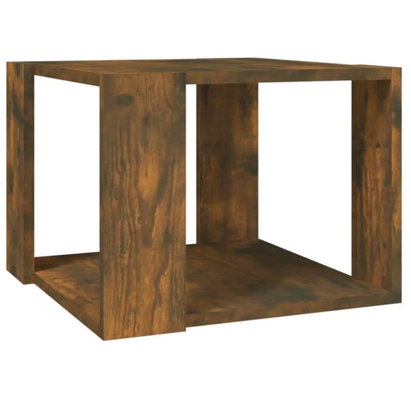 vidaXL sofabord 40x40x30 cm konstrueret træ røget egetræsfarve