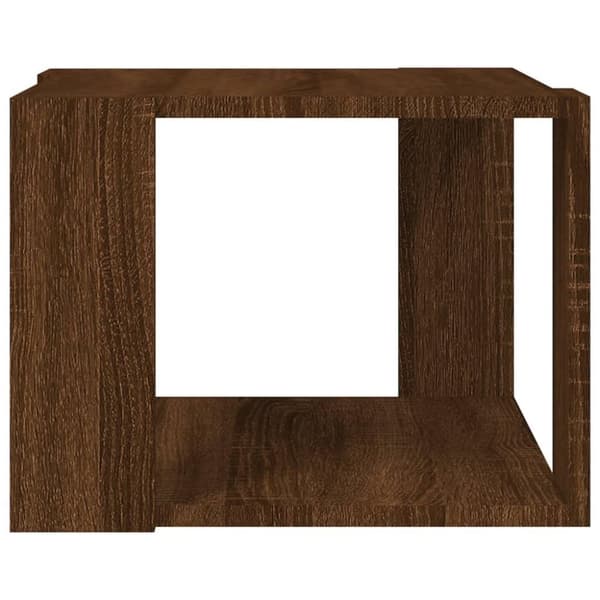vidaXL sofabord 40x40x30 cm konstrueret træ brun egetræsfarve