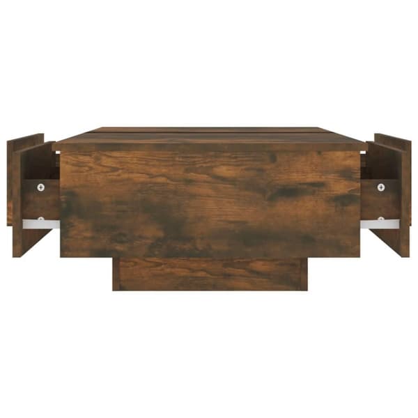 vidaXL sofabord 90x60x31 cm konstrueret træ røget egetræsfarve