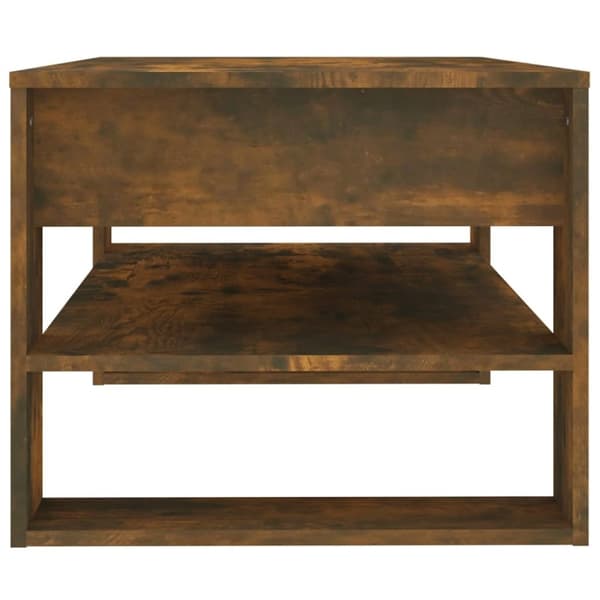 vidaXL sofabord 102x55x45 cm konstrueret træ røget egetræsfarve