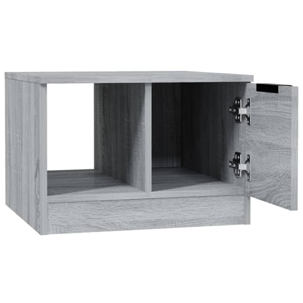 vidaXL Sohvapöytä harmaa Sonoma 50x50x36 cm tekninen puu