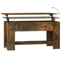 Miniatyrbillede 7 af 10: vidaXL sofabord 101x49x52 cm konstrueret træ røget egetræsfarve