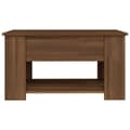 Miniatyrbillede 7 af 9: vidaXL sofabord 79x49x41 cm konstrueret træ brun egetræsfarve