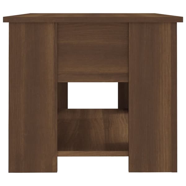 vidaXL sofabord 79x49x41 cm konstrueret træ brun egetræsfarve