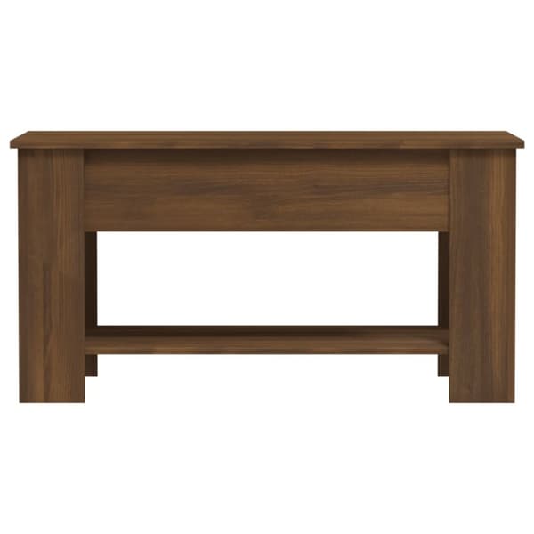 vidaXL sofabord 101x49x52 cm konstrueret træ brun egetræsfarve
