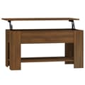 Miniatyrbillede 2 af 10: vidaXL sofabord 101x49x52 cm konstrueret træ brun egetræsfarve