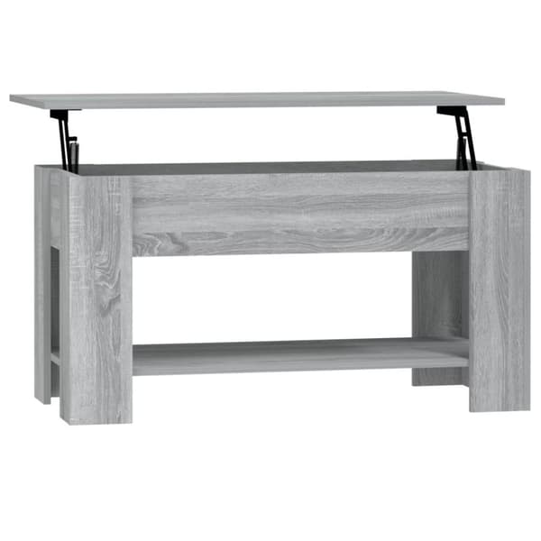 vidaXL sofabord 101x49x52 cm konstrueret træ grå sonoma-eg