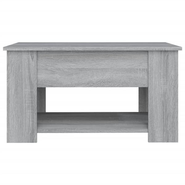 vidaXL sofabord 79x49x41 cm konstrueret træ grå sonoma-eg