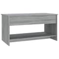 Pikkukuva 5 / 9: vidaXL Sohvapöytä harmaa Sonoma 102x50x52,5 cm tekninen puu