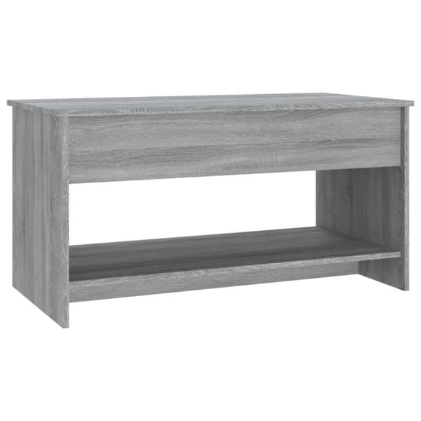 vidaXL Sohvapöytä harmaa Sonoma 102x50x52,5 cm tekninen puu