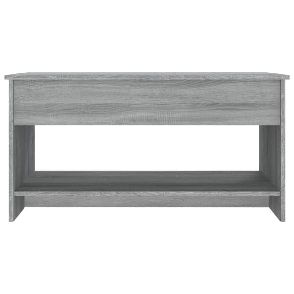 vidaXL Sohvapöytä harmaa Sonoma 102x50x52,5 cm tekninen puu