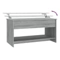 Pikkukuva 8 / 9: vidaXL Sohvapöytä harmaa Sonoma 102x50x52,5 cm tekninen puu