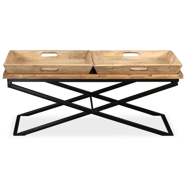vidaXL Sofabord heltre mango 110x55x42 cm change2