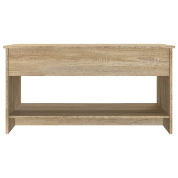 vidaXL Soffbord sonoma-ek 102x50x52,5 cm konstruerat trä
