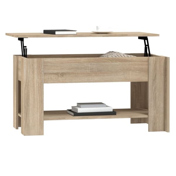 vidaXL Salongbord sonoma eik 101x49x52 cm konstruert tre