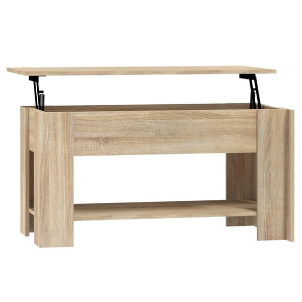 vidaXL Salongbord sonoma eik 101x49x52 cm konstruert tre