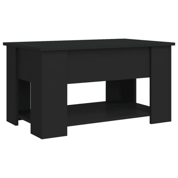 vidaXL Salongbord svart 79x49x41 cm konstruert tre