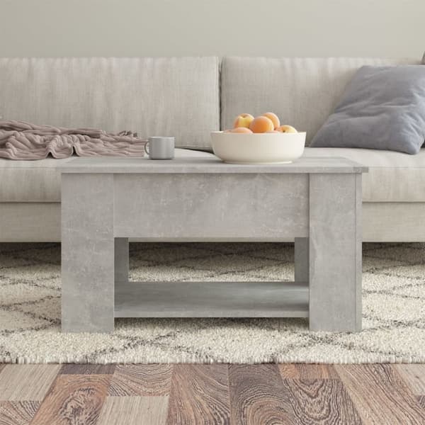 vidaXL Soffbord betonggrå 79x49x41 cm konstruerat trä
