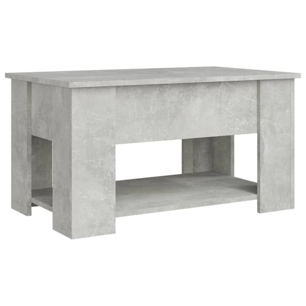 vidaXL Soffbord betonggrå 79x49x41 cm konstruerat trä