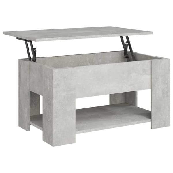 vidaXL Soffbord betonggrå 79x49x41 cm konstruerat trä