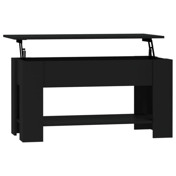 vidaXL Soffbord svart 101x49x52 cm konstruerat trä