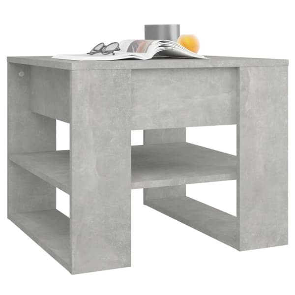 vidaXL Salongbord betonggrå 55,5x55x45 cm konstruert tre